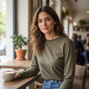 📜 {FINAL SALE} Zara Washed T-Shirt — Olive Khaki